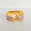 Hermes Click-Clack H GM Bangle Gold/Pink