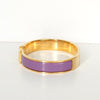 エルメス クリックH GM バングル ゴールド/パープル