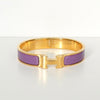 エルメス クリックH GM バングル ゴールド/パープル
