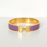 エルメス クリックH GM バングル ゴールド/パープル - NEWSED