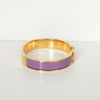エルメス クリックH GM バングル ゴールド/パープル