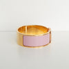 Hermes Click-Clack H GM Bangle Gold/Pink