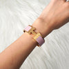 Hermes Click-Clack H GM Bangle Gold/Pink