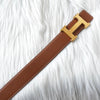 Hermès Constance H 腰带，Couchvel，OZ 标记，尺码 70，棕色，含盒