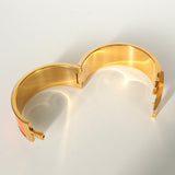 エルメス クリッククラックH PM バングル ゴールド/オレンジ 箱付き - NEWSED