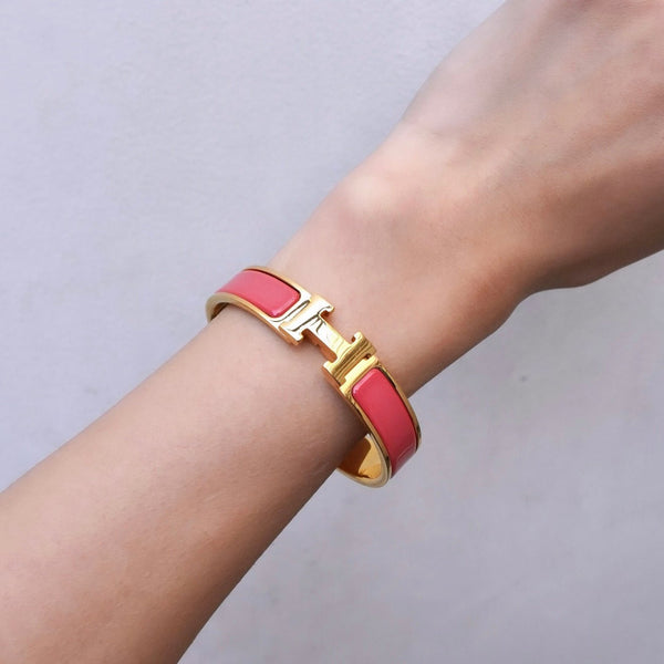 エルメス クリックH PM バングル GP / ピンク - NEWSED