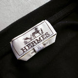 エルメス Hロゴ 刺繍 Tシャツ ブラック - NEWSED