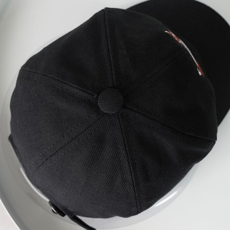 メゾン キツネ フォックスヘッド キャップ ブラック