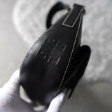 Half Moon Leather One Shoulder Bag - NEWSED