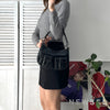 Half Moon Leather One Shoulder Bag