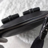 Half Moon Leather One Shoulder Bag - NEWSED