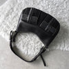 Half Moon Leather One Shoulder Bag