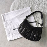 Half Moon Leather One Shoulder Bag - NEWSED