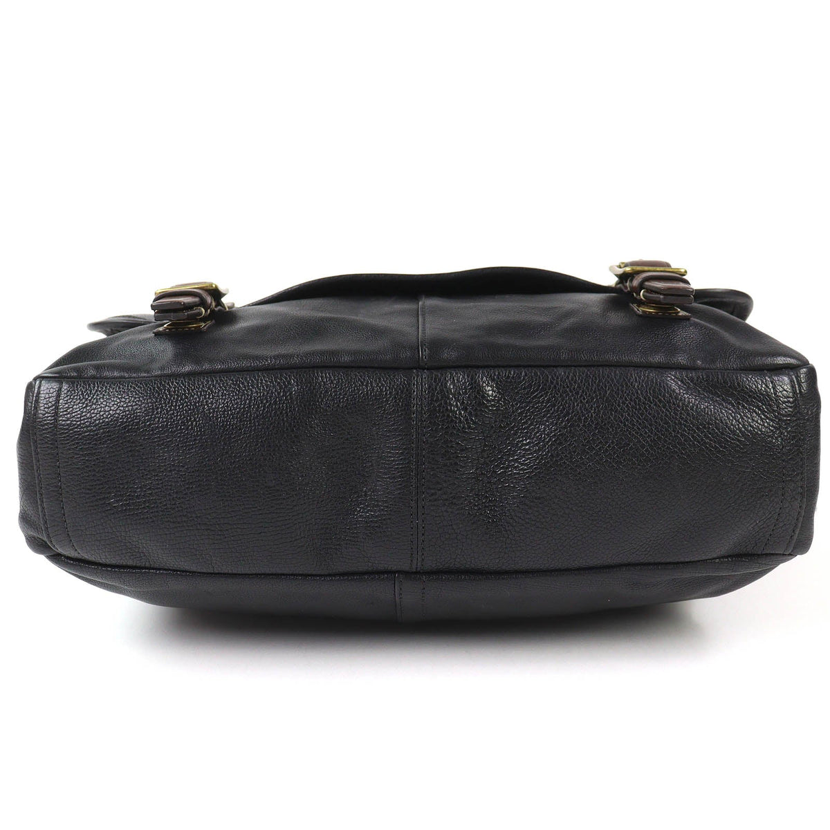 コーチ HARRISON LEATHER MEDIUM MESSENGER ハリソンレザーミディアムメッセンジャー ショルダーバッグ ブラック メンズ - NEWSED