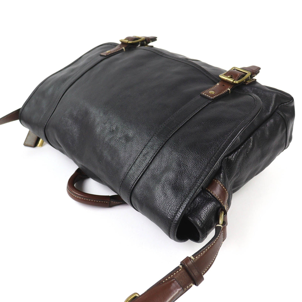 コーチ HARRISON LEATHER MEDIUM MESSENGER ハリソンレザーミディアムメッセンジャー ショルダーバッグ ブラック メンズ - NEWSED