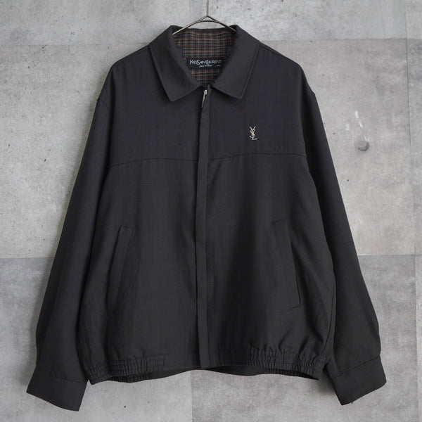 イヴサンローラン YSLロゴ ブルゾン グレー