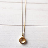 Heart Motif Gold Necklace - NEWSED