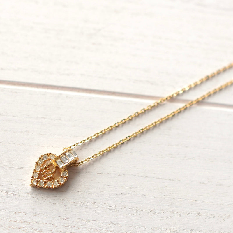 Heart Motif Gold Necklace - NEWSED