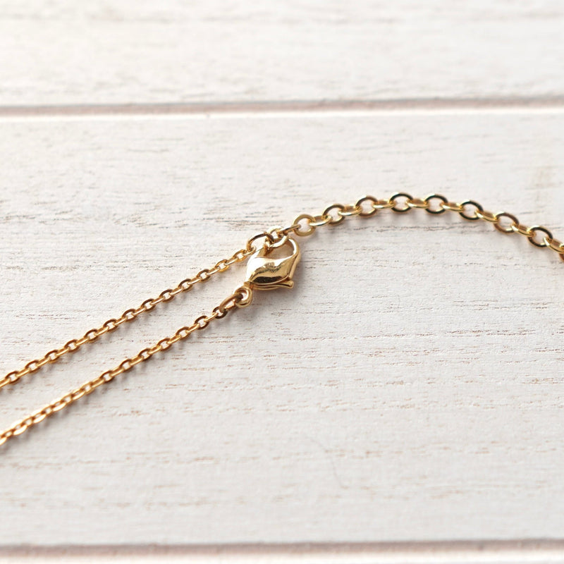 Heart Motif Gold Necklace - NEWSED