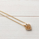 Heart Motif Gold Necklace - NEWSED