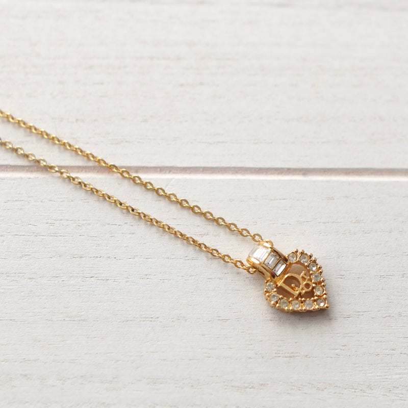 Heart Motif Gold Necklace - NEWSED