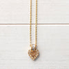 Heart Motif Gold Necklace
