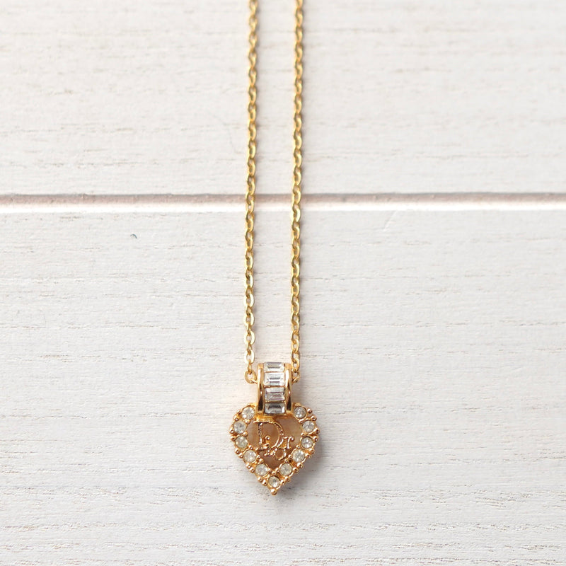 Heart Motif Gold Necklace - NEWSED