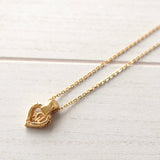Heart Motif Gold Necklace - NEWSED