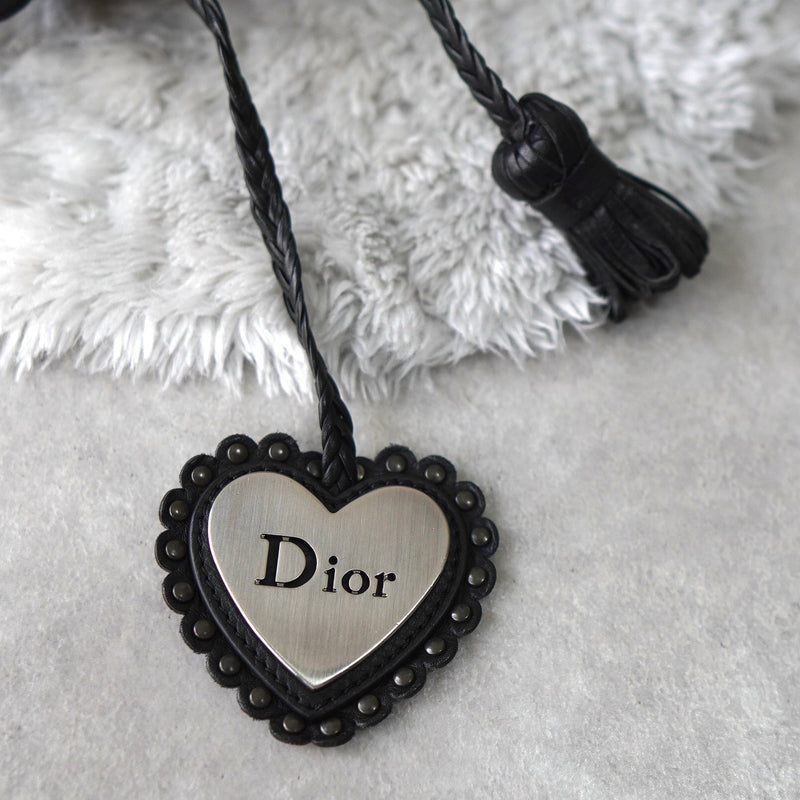 Heart Motif Logo Strap Leather One Shoulder Bag - NEWSED