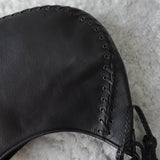 Heart Motif Logo Strap Leather One Shoulder Bag - NEWSED
