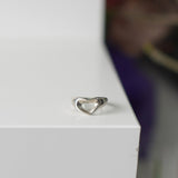 Heart Motif Silver Ring - NEWSED