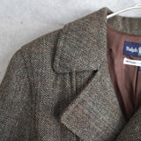 Herringbone Wool Rider's Jacket - NEWSED