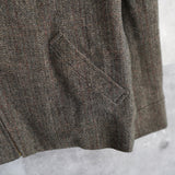 Herringbone Wool Rider's Jacket - NEWSED