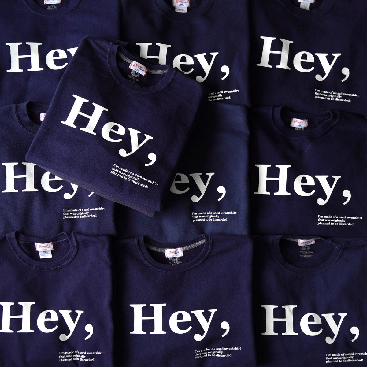 "Hey" Remake Sweatshirt - NEWSED