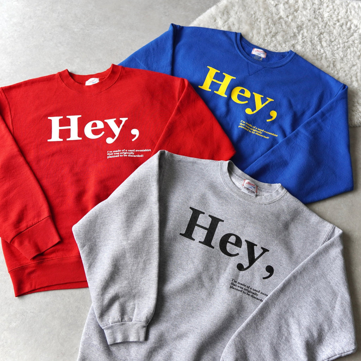 "Hey" Remake Sweatshirt - NEWSED