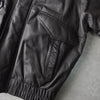 High Neck Leather Blouson
