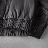 High Neck Leather Blouson