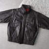 High Neck Leather Blouson