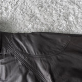 High Neck Leather Blouson - NEWSED