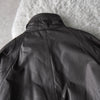High Neck Leather Blouson