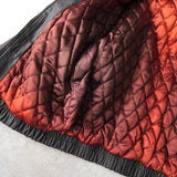 High Neck Leather Blouson - NEWSED