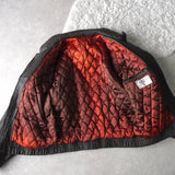 High Neck Leather Blouson - NEWSED