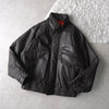 High Neck Leather Blouson
