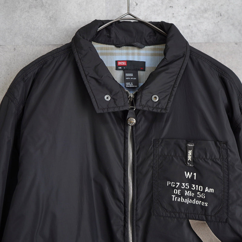 High - neck Nylon Jacket - NEWSED