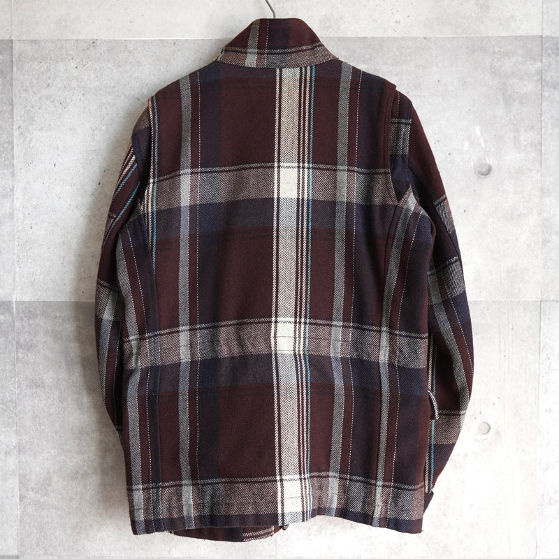 High - neck Wool Jacket - NEWSED