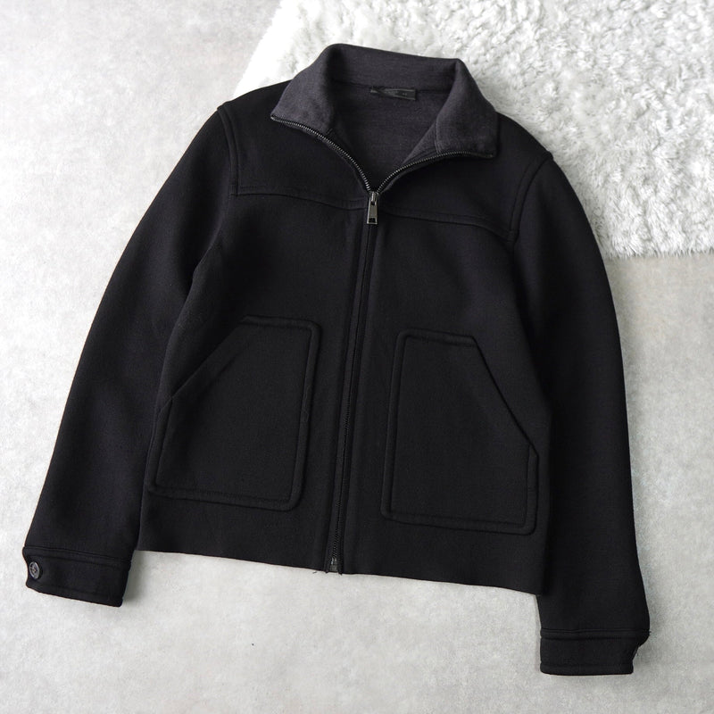 High Neck Zip - up Sweat Jacket - NEWSED
