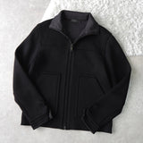 High Neck Zip - up Sweat Jacket - NEWSED