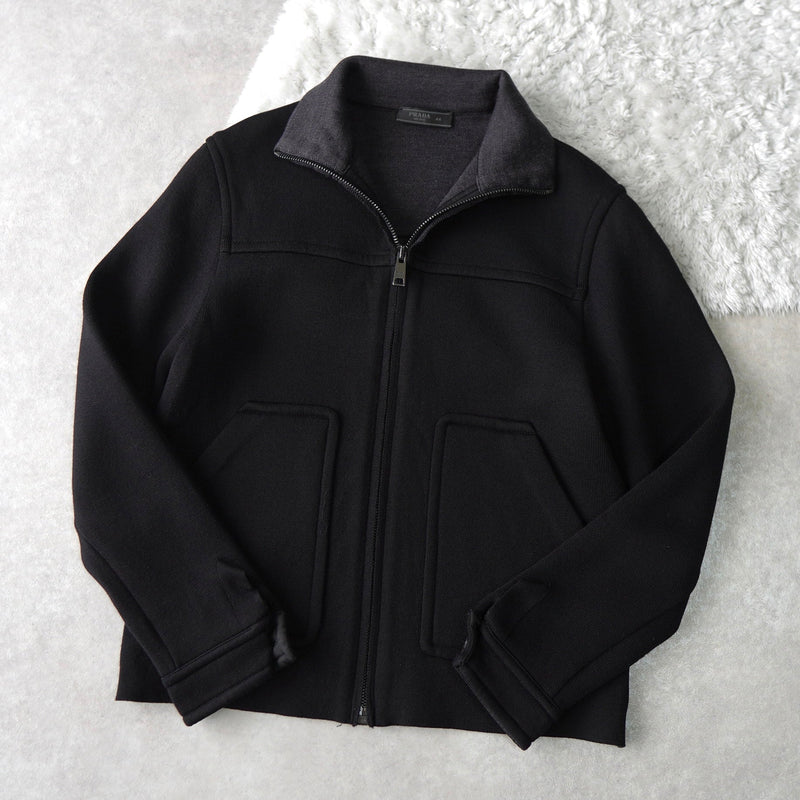 High Neck Zip - up Sweat Jacket - NEWSED
