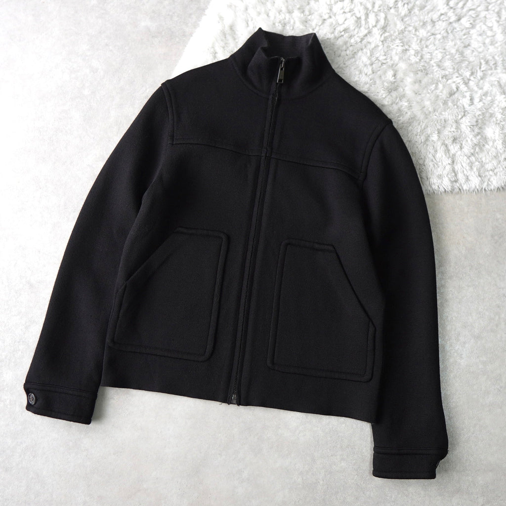 High Neck Zip-up Sweat Jacket