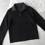 High Neck Zip - up Sweat Jacket - NEWSED